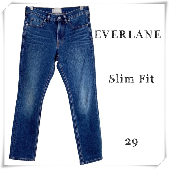 EVERLANE Slim Fit Jeans in Medium Washed - Picture 1 of 9